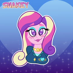 Size: 770x768 | Tagged: safe, artist:snakeythingy, character:dean cadance, character:princess cadance, equestria girls:friendship games, g4, my little pony: equestria girls, my little pony:equestria girls, heart
