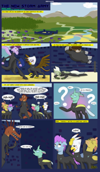Size: 7000x12000 | Tagged: safe, artist:chedx, character:gilda, character:prominence, species:changeling, species:dragon, species:hippogriff, species:pony, species:reformed changeling, species:yak, comic:the storm kingdom, g4, alternate timeline, bad end, barry, comic, commission, daily life, fort, fort ponyville, humor, ponyville, shield, sports, storm army, the bad guy wins, wrestling