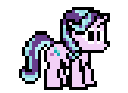 Size: 128x93 | Tagged: safe, artist:mega-poneo, character:starlight glimmer, species:pony, female, megaman, megapony, pixel art, simple background, solo, sprite, transparent background
