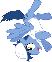 Size: 5122x6000 | Tagged: safe, artist:chainchomp2, character:blues, character:noteworthy, species:pegasus, species:pony, episode:tanks for the memories, g4, my little pony: friendship is magic, .svg available, absurd resolution, background pony, hard hat, hat, male, solo, spread wings, stallion, tumbling, vector, weather factory uniform, wings