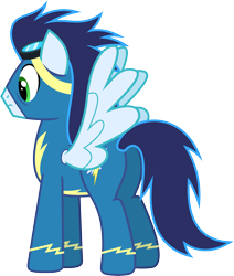 Size: 5096x6000 | Tagged: safe, artist:chainchomp2, character:soarin', species:pegasus, species:pony, episode:secrets and pies, g4, my little pony: friendship is magic, .svg available, absurd resolution, clothing, goggles, male, simple background, solo, stallion, transparent background, uniform, vector, wonderbolts uniform