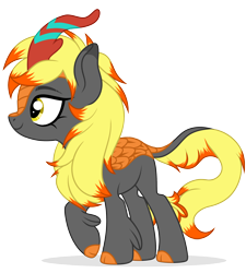 Size: 2536x2821 | Tagged: safe, artist:rioshi, artist:starshade, base used, oc, oc only, oc:electra pleiades, species:kirin, dungeons and dragons, kirin oc, pen and paper rpg, ponyfinder, quadrupedal, rpg, simple background, solo, tabletop gaming, transparent background