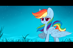 Size: 3000x2000 | Tagged: safe, artist:mirtash, rcf community, character:rainbow dash, species:pegasus, species:pony, female, mare, solo, spread wings, stars, wings