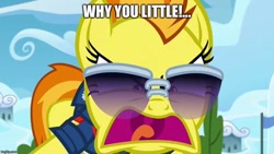 Size: 400x225 | Tagged: safe, artist:jawsandgumballfan24, edit, edited screencap, screencap, character:spitfire, species:pegasus, species:pony, episode:the washouts, g4, my little pony: friendship is magic, caption, homer simpson, image macro, text, the simpsons