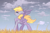 Size: 2449x1632 | Tagged: safe, artist:mirtash, rcf community, character:derpy hooves, species:pegasus, species:pony, g4, chest fluff, cloud, cute, derpabetes, ear fluff, eyes closed, female, fluffy, grass, mare, outdoors, profile, rain, smiling, solo, spread wings, wet, wings