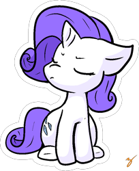 Size: 656x805 | Tagged: safe, artist:zutcha, character:rarity, species:pony, species:unicorn, chibi, cute, female, mare, pouting, raribetes, signature, simple background, solo, transparent background