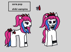 Size: 972x711 | Tagged: safe, artist:ask-luciavampire, oc, species:earth pony, species:pony, 1000 hours in ms paint, profile, tumblr, tumblr:the-vampire-academy, vampire, vampony