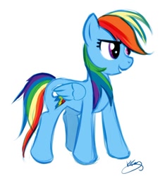 Size: 638x681 | Tagged: safe, artist:bunnimation, character:rainbow dash, species:pegasus, species:pony, g4, female, mare, photoshop, simple background, solo, white background