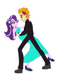 Size: 3041x4000 | Tagged: safe, artist:edcom02, artist:jmkplover, character:garble, character:starlight glimmer, my little pony:equestria girls, crack shipping, dancing, equestria girls-ified, female, male, shipping, starble, straight