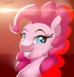 Size: 3498x3609 | Tagged: safe, artist:skyart301, artist:skyline19, character:pinkie pie, species:pony, avatar, bust, female, high res, icon, portrait, smiling, solo