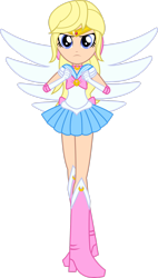 Size: 1844x3253 | Tagged: safe, artist:dashiemlpfim, character:megan williams, my little pony:equestria girls, female, sailor moon, simple background, solo, transparent background