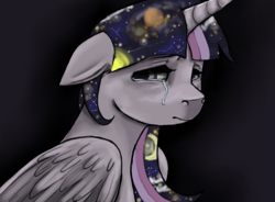 Size: 835x613 | Tagged: safe, artist:colorlesscupcake, character:twilight sparkle, character:twilight sparkle (alicorn), species:alicorn, species:pony, female, mare, solo, the cosmos