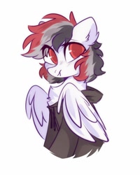 Size: 1200x1500 | Tagged: safe, artist:mirtash, oc, oc only, species:pegasus, species:pony, clothing, hoodie, solo