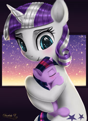 Size: 3250x4500 | Tagged: safe, artist:darksly, character:twilight sparkle, character:twilight sparkle (unicorn), character:twilight velvet, species:pony, species:unicorn, blushing, cute, duo, eyes closed, female, filly, filly twilight sparkle, high res, mare, mother and child, mother and daughter, signature, sweet dreams fuel, younger
