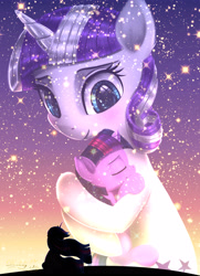 Size: 3250x4500 | Tagged: safe, artist:darksly, character:twilight sparkle, character:twilight sparkle (alicorn), character:twilight sparkle (unicorn), character:twilight velvet, species:alicorn, species:pony, species:unicorn, episode:the last problem, g4, my little pony: friendship is magic, female, mother and child, mother and daughter, mother's day, older, older twilight, princess twilight 2.0, sparkles