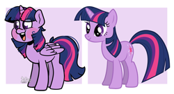 Size: 5149x2803 | Tagged: safe, artist:befishproductions, character:twilight sparkle, character:twilight sparkle (alicorn), character:twilight sparkle (unicorn), species:alicorn, species:pony, species:unicorn, emala jiss challenge, female, solo