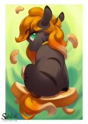 Size: 1000x1400 | Tagged: safe, artist:silentwulv, oc, species:earth pony, species:pony, g4, female, mare, solo, tangerine