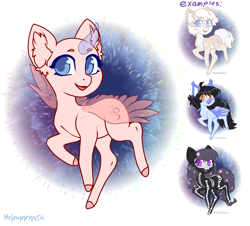 Size: 2940x2652 | Tagged: safe, artist:helemaranth, oc, oc only, species:bat pony, species:earth pony, species:pony, g4, commission, solo, your character here