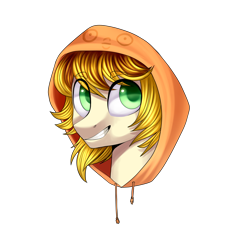 Size: 3000x3000 | Tagged: safe, artist:helemaranth, oc, oc only, species:earth pony, species:pony, g4, bust, clothing, earth pony oc, grin, hoodie, simple background, smiling, solo, transparent background