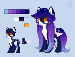 Size: 1280x985 | Tagged: safe, artist:helemaranth, oc, oc only, species:pegasus, species:pony, g4, bald, blue background, duo, pegasus oc, reference sheet, simple background, wings
