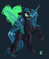 Size: 1300x1567 | Tagged: safe, artist:spittfireart, character:queen chrysalis, species:changeling, changeling queen, female, solo