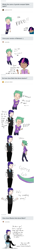 Size: 528x3885 | Tagged: safe, artist:demdoodles, character:barb, character:rarity, character:spike, character:twilight sparkle, oc:dusk shine, species:human, ship:sparity, barlusive, comic, dem r63 asks, dialogue, elusive, female, humanized, male, rule 63, shipping, straight