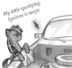 Size: 770x730 | Tagged: safe, artist:agm, character:twilight sparkle, car, female, solo
