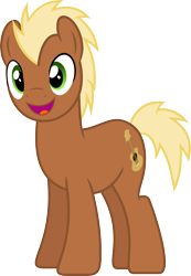 Size: 3459x5000 | Tagged: safe, artist:chainchomp2, character:meadow song, species:earth pony, species:pony, absurd resolution, background pony, looking at you, male, simple background, smiling, solo, stallion, transparent background, vector