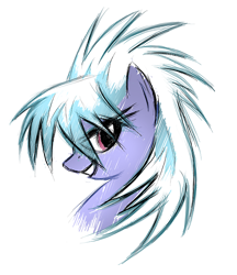 Size: 600x695 | Tagged: source needed, safe, artist:kejifox, character:cloudchaser, species:pony, bust, female, mare, portrait, profile, solo