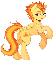 Size: 8410x9500 | Tagged: safe, artist:sagegami, artist:spittfireart, character:spitfire, species:pegasus, species:pony, absurd resolution, female, plot, rearing, simple background, solo, transparent background, underhoof, vector