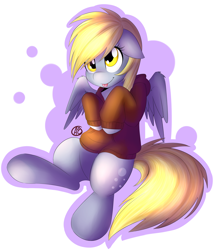 Size: 2554x3000 | Tagged: safe, artist:spittfireart, character:derpy hooves, species:pegasus, species:pony, clothing, cute, female, high res, hoodie, mare, solo, tongue out