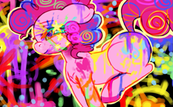 Size: 975x604 | Tagged: safe, artist:colorlesscupcake, character:pinkie pie, colorful, female, solo