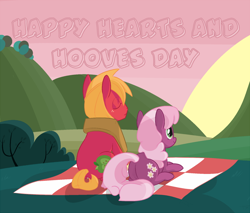 Size: 1000x850 | Tagged: safe, artist:tex, character:big mcintosh, character:cheerilee, species:earth pony, species:pony, ship:cheerimac, episode:hearts and hooves day, g4, my little pony: friendship is magic, male, shipping, stallion, straight