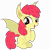 Size: 6000x6000 | Tagged: safe, artist:magister39, character:apple bloom, species:bat pony, species:pony, g4, absurd resolution, adorabloom, bat ponified, bat wings, bloombat, cute, cute little fangs, ear tufts, fangs, female, filly, foal, race swap, sharp teeth, simple background, sitting, solo, spread wings, transparent background, vector, wings
