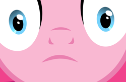 Size: 6000x3900 | Tagged: safe, artist:magister39, character:pinkie pie, absurd resolution, female, looking at you, solo, stare, thousand yard stare, vector