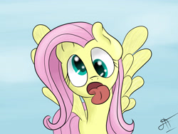 Size: 5333x4000 | Tagged: safe, artist:victoreach, character:fluttershy, derp, female, solo