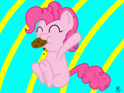 Size: 2048x1536 | Tagged: safe, artist:victoreach, character:pinkie pie, cookie, female, solo