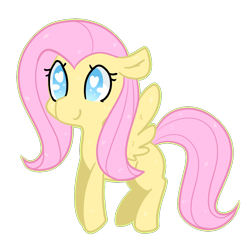 Size: 1000x1000 | Tagged: safe, artist:pegacornss, character:fluttershy, female, simple background, solo, transparent background
