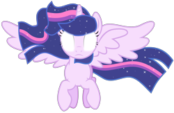 Size: 6000x3900 | Tagged: safe, artist:magister39, character:twilight sparkle, character:twilight sparkle (alicorn), species:alicorn, species:pony, episode:twilight's kingdom, g4, my little pony: friendship is magic, ethereal mane, female, glowing eyes, magic overload, mare, simple background, solo, super saiyan princess, transparent background, vector