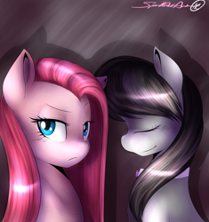 Size: 2823x3000 | Tagged: safe, artist:spittfireart, character:octavia melody, character:pinkamena diane pie, character:pinkie pie, high res