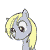 Size: 50x50 | Tagged: safe, artist:bunnimation, character:derpy hooves, species:pegasus, species:pony, animated, cute, derpabetes, female, gif for breezies, headbob, icon, mare, open mouth, picture for breezies, smiling, solo