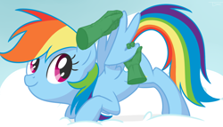 Size: 1400x800 | Tagged: safe, artist:tex, character:rainbow dash, oc, oc:anon, disembodied hand, preening