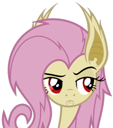 Size: 5300x6000 | Tagged: safe, artist:magister39, character:flutterbat, character:fluttershy, species:bat pony, species:pony, absurd resolution, bat ponified, female, race swap, simple background, solo, transparent background, vector