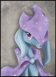 Size: 926x1250 | Tagged: safe, artist:lightning-stars, character:trixie, species:pony, species:unicorn, g4, female, mare, smiling, solo