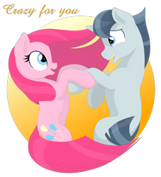 Size: 2000x2203 | Tagged: safe, artist:haretrinity, character:party favor, character:pinkamena diane pie, character:pinkie pie, ship:partypie, episode:the cutie map, g4, my little pony: friendship is magic, equal cutie mark, equalized, female, long hair, male, shipping, simple background, straight, transparent background, windswept mane