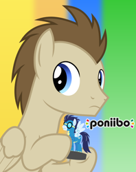 Size: 1280x1614 | Tagged: safe, artist:chainchomp2, character:mane moon, character:soarin', species:pegasus, species:pony, amiibo, crescent pony, crossover, looking back, pun, vector