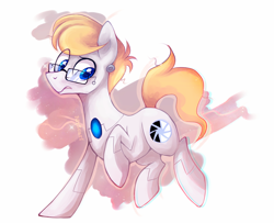 Size: 1600x1300 | Tagged: safe, artist:mirtash, rcf community, species:earth pony, species:pony, glasses, male, ponified, portal 2, solo, wheatley