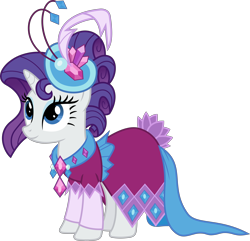 Size: 6000x5786 | Tagged: safe, artist:magister39, character:rarity, episode:make new friends but keep discord, g4, my little pony: friendship is magic, absurd resolution, alternate hairstyle, clothing, dress, female, gala dress, simple background, smiling, solo, transparent background, vector