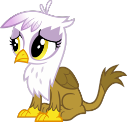 Size: 6000x5754 | Tagged: safe, artist:magister39, character:gilda, species:griffon, episode:the lost treasure of griffonstone, g4, my little pony: friendship is magic, absurd resolution, chickub, cub, cute, female, gildadorable, li'l gilda, simple background, solo, transparent background, vector, younger