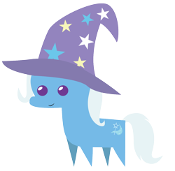 Size: 1192x1168 | Tagged: safe, artist:liracrown, character:trixie, species:pony, species:unicorn, clothing, female, hat, pointy ponies, simple background, smiling, solo, transparent background, trixie's hat